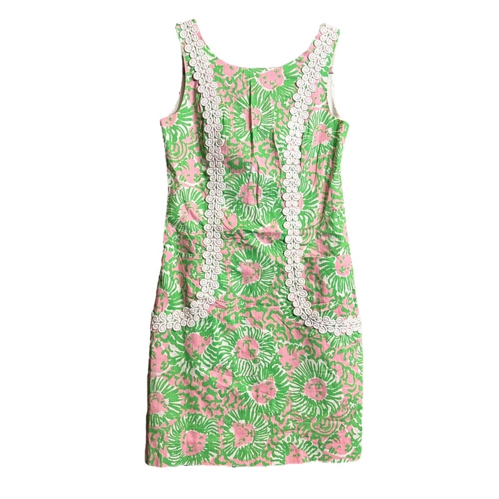 Lilly Pulitzer Sunny Side Lion Liz Shift Dress Size 00 - Picture 2 of 9